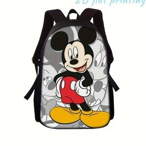 Mickey Mouse Kids Backpack - Black and Red NWOT